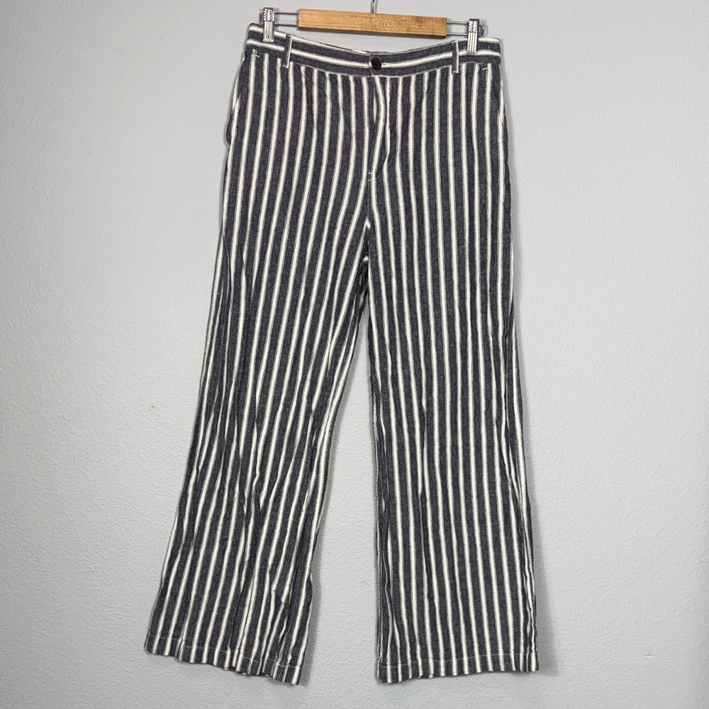 Madewell Women's The Zoe Striped Relaxed Wide Pant